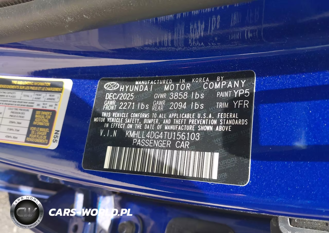 2026 Hyundai Elantra Se VIN:KMHLL4DG4TU156103 - 9