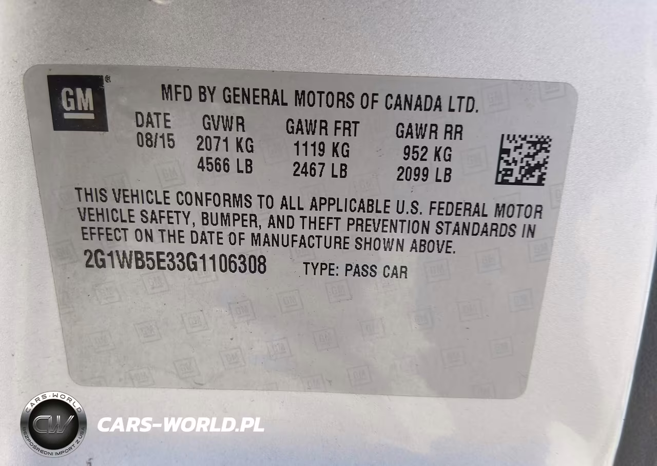 2016 Chevrolet Impala Limited Lt VIN:2G1WB5E33G1106308 - 9