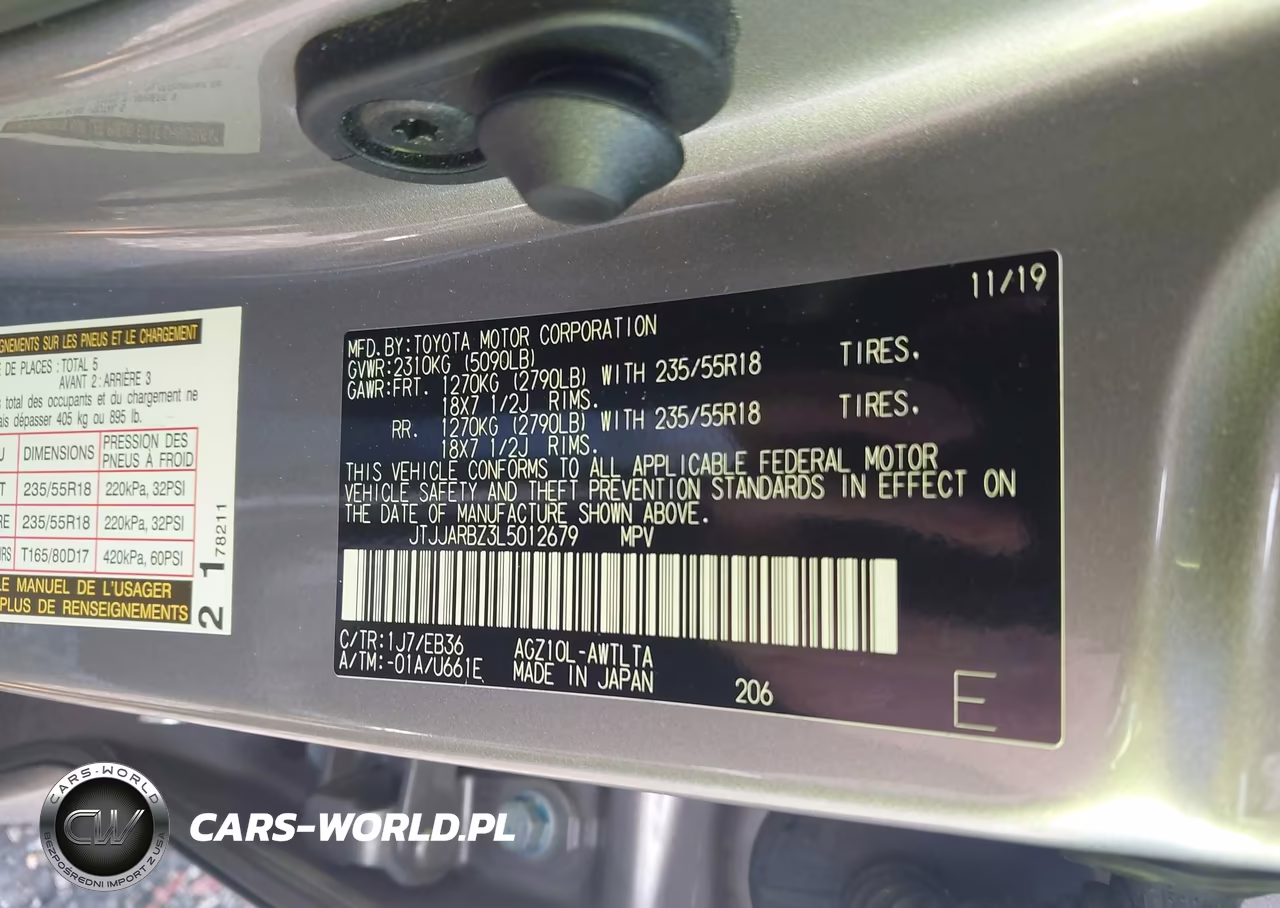 2020 Lexus Nx 300 F Sport VIN:JTJJARBZ3L5012679 - 9