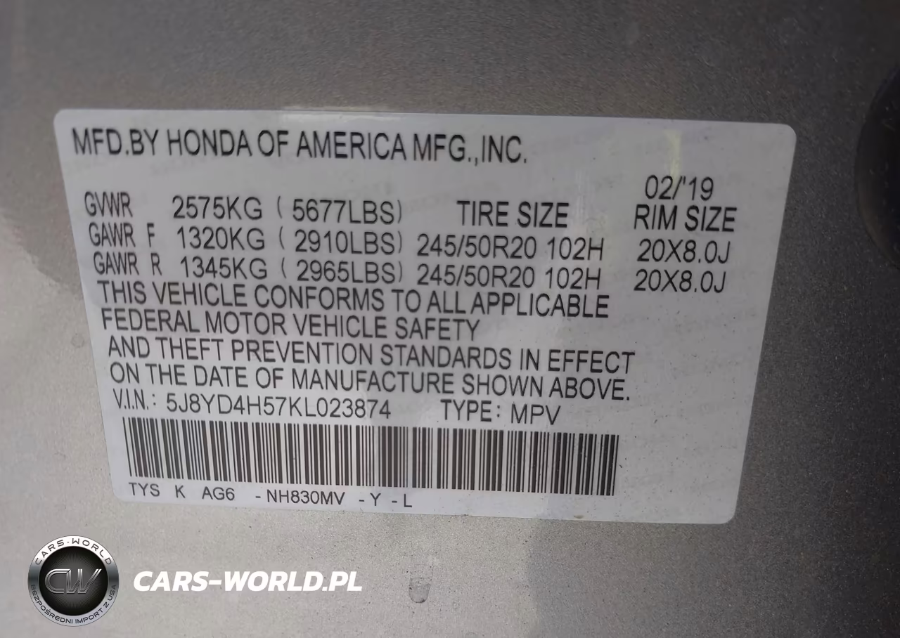 2019 Acura Mdx Tech Pkg VIN:5J8YD4H57KL023874 - 9