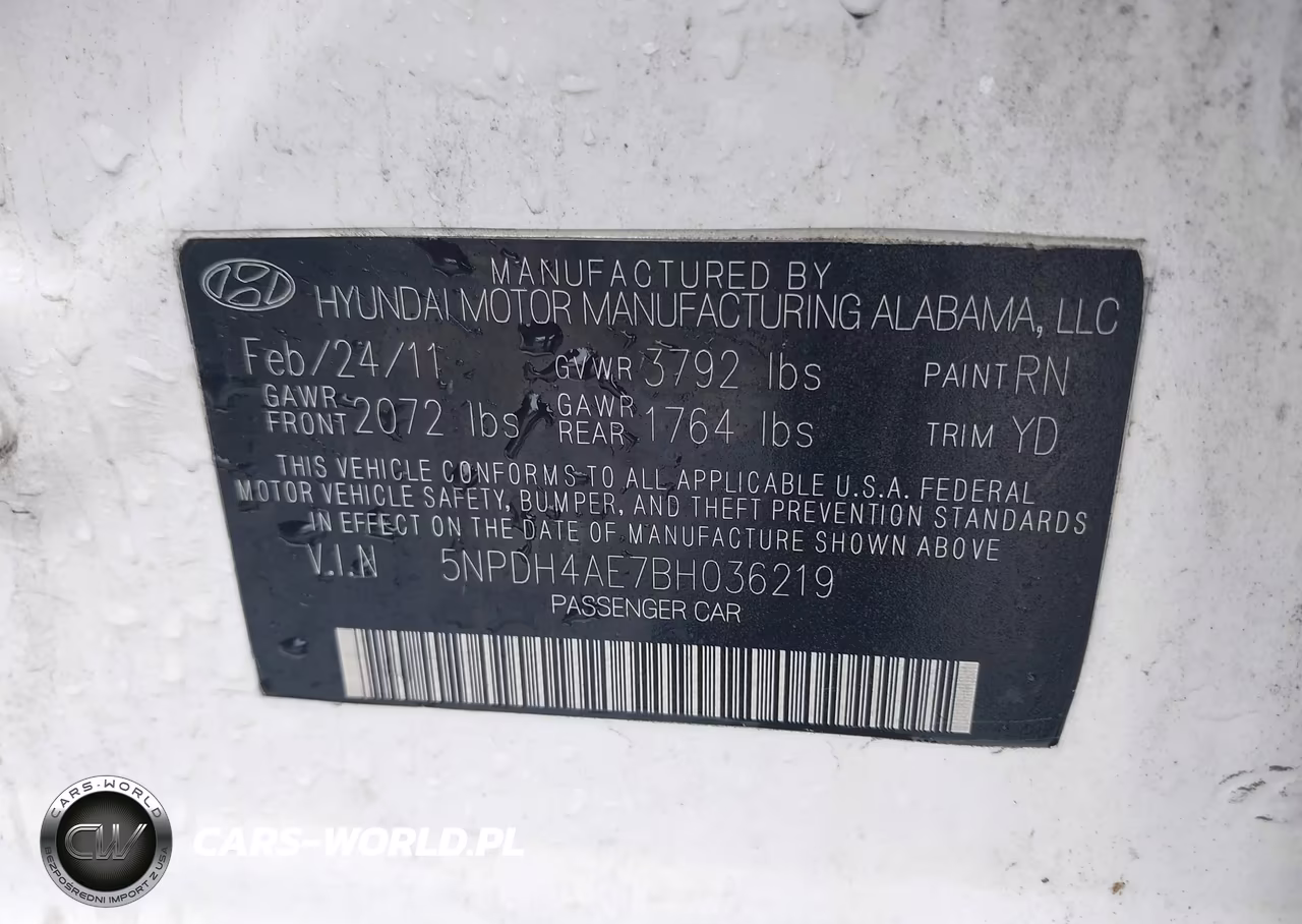 2013 Hyundai Elantra Limited VIN:5NPDH4AE0DH431538 - 9