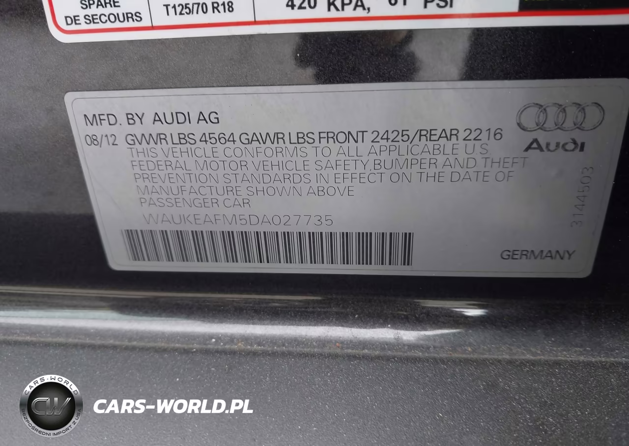 2013 Audi A3 2.0T Premium VIN:WAUKEAFM5DA027735 - 9