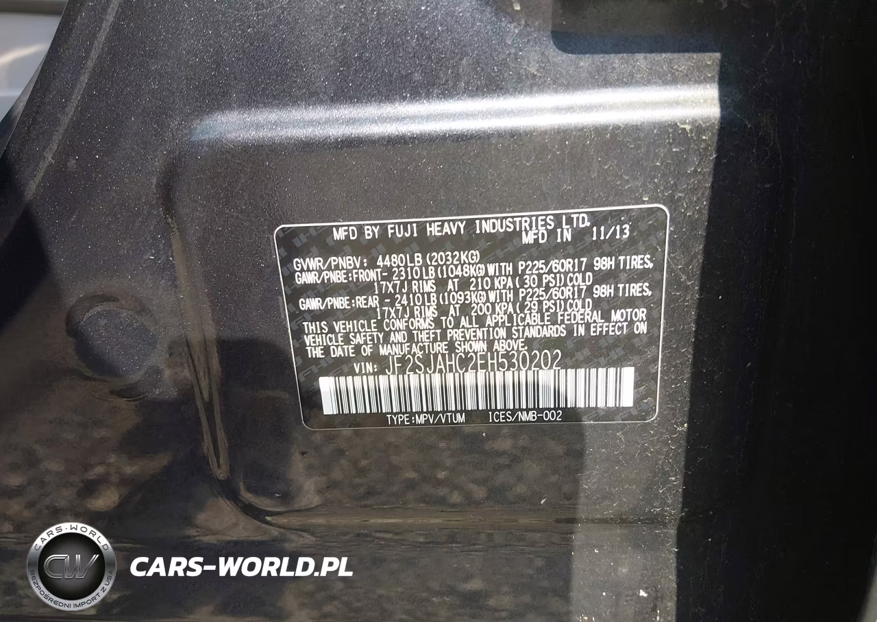 2014 Subaru Forester 2.5I Limited VIN:JF2SJAHC2EH530202 - 9