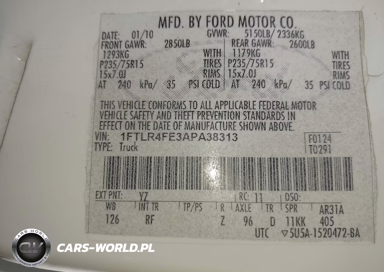 2010 Ford Ranger Sport-Xlt VIN:1FTLR4FE3APA38313 - 9