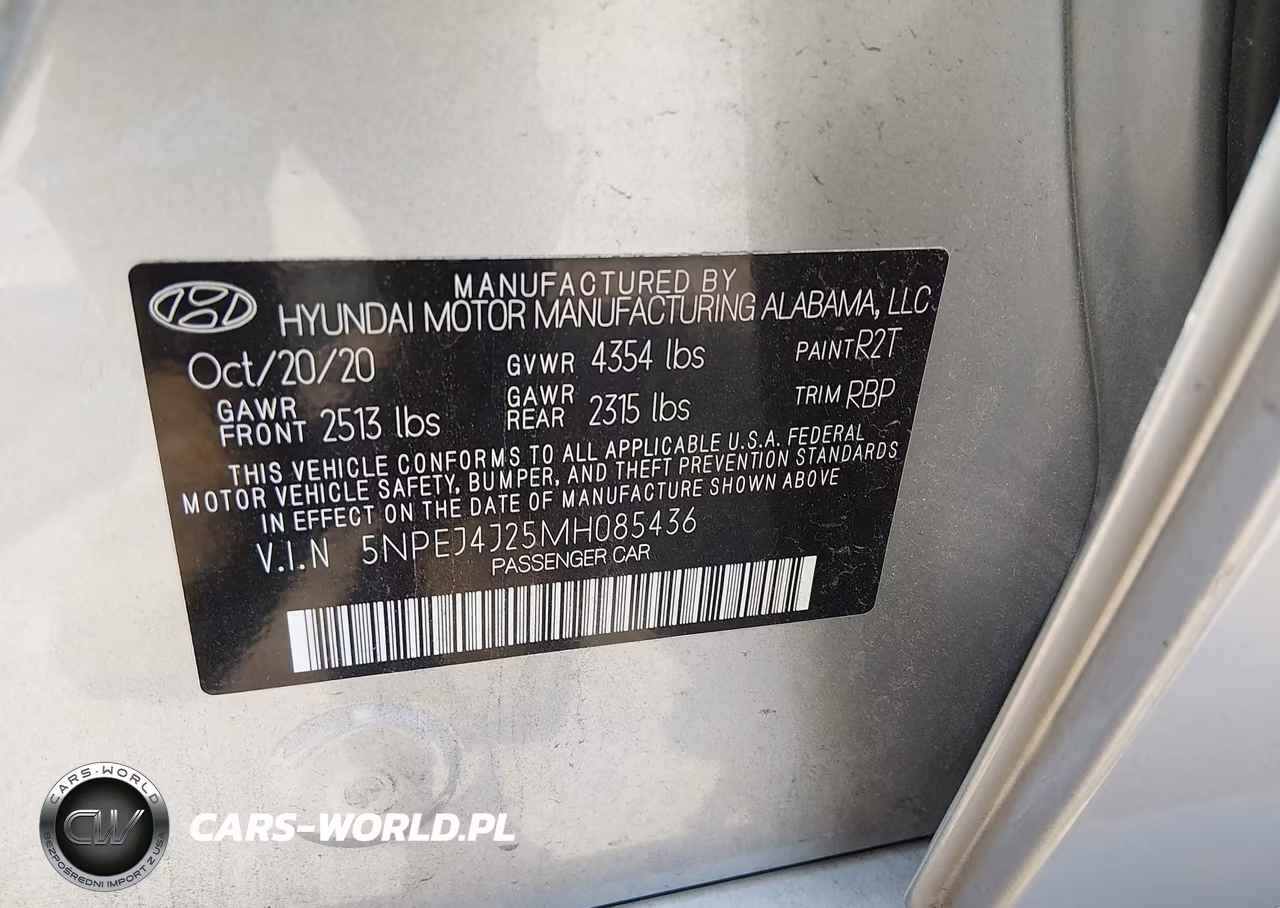 2021 Hyundai Sonata Sel Plus VIN:5NPEJ4J25MH085436 - 9