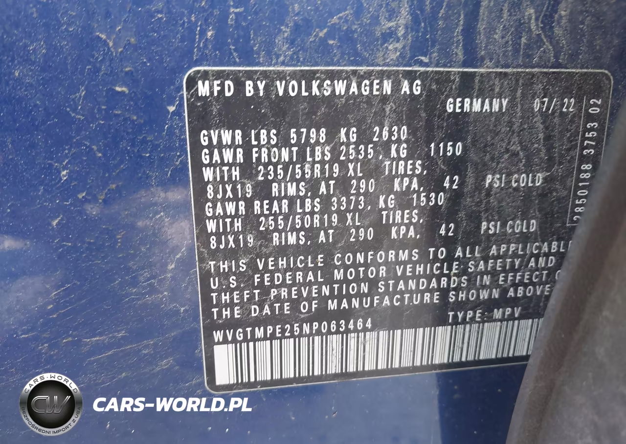 2022 Volkswagen Id.4 Pro S VIN:WVGTMPE25NP063464 - 9
