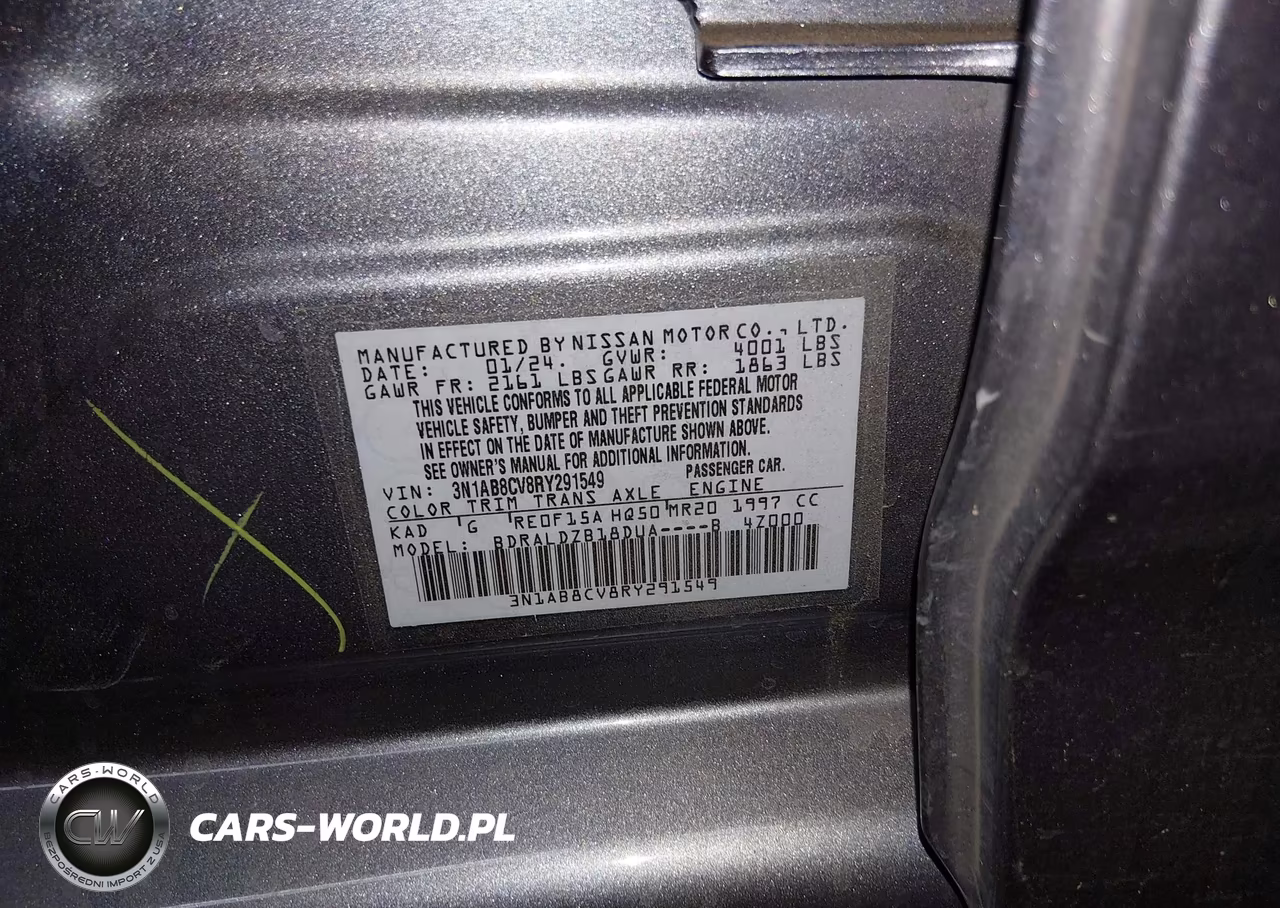 2024 Nissan Sentra Sv Xtronic Cvt VIN:3N1AB8CV8RY291549 - 9