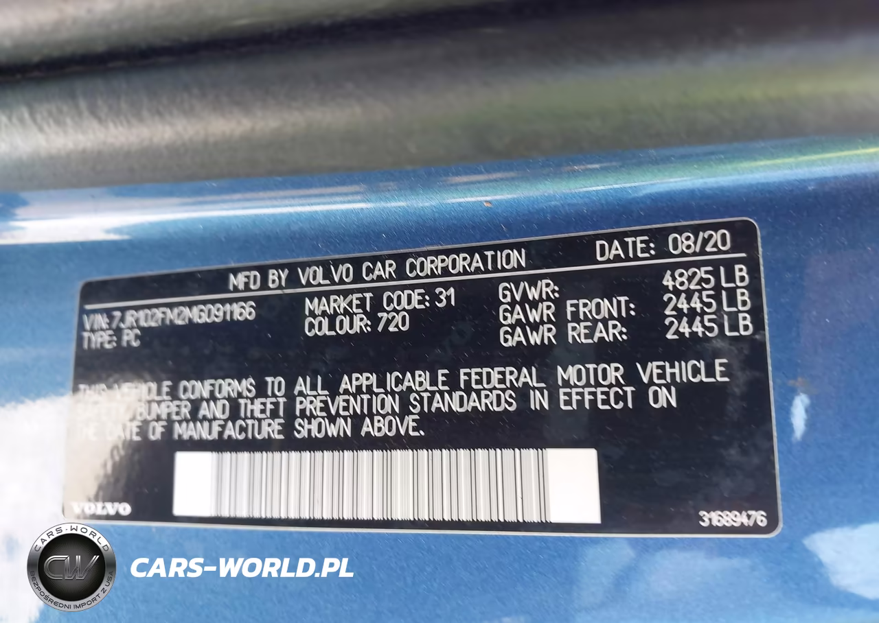 2021 Volvo S60 T5 R-Design VIN:7JR102FM2MG091166 - 9