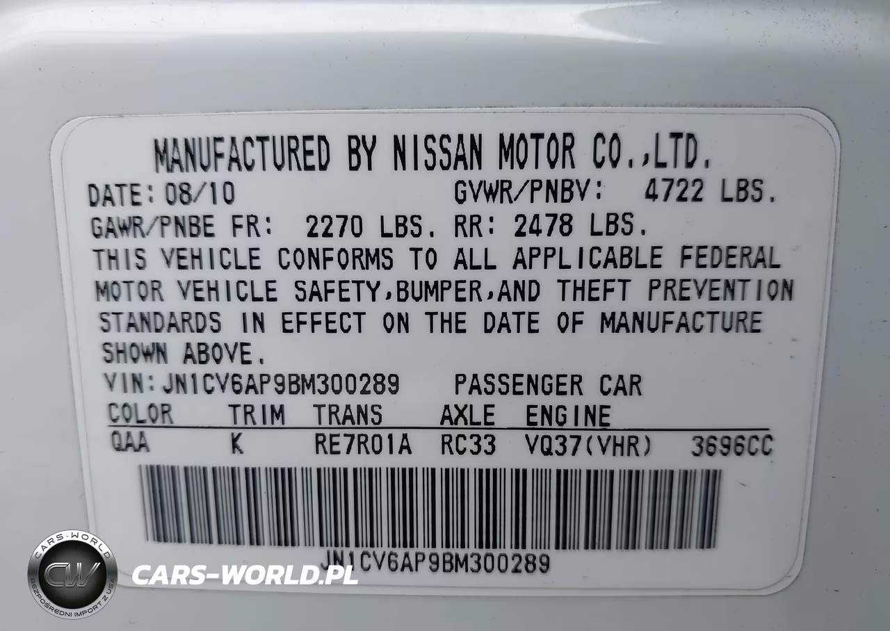 2011 Infiniti G37 Journey VIN:JN1CV6AP9BM300289 - 9