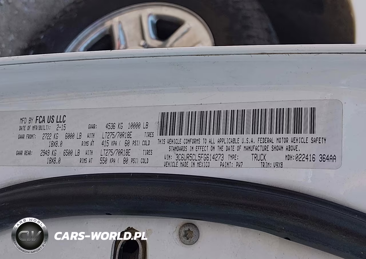 2015 Ram 2500 Tradesman VIN:3C6UR5CL5FG614273 - 9