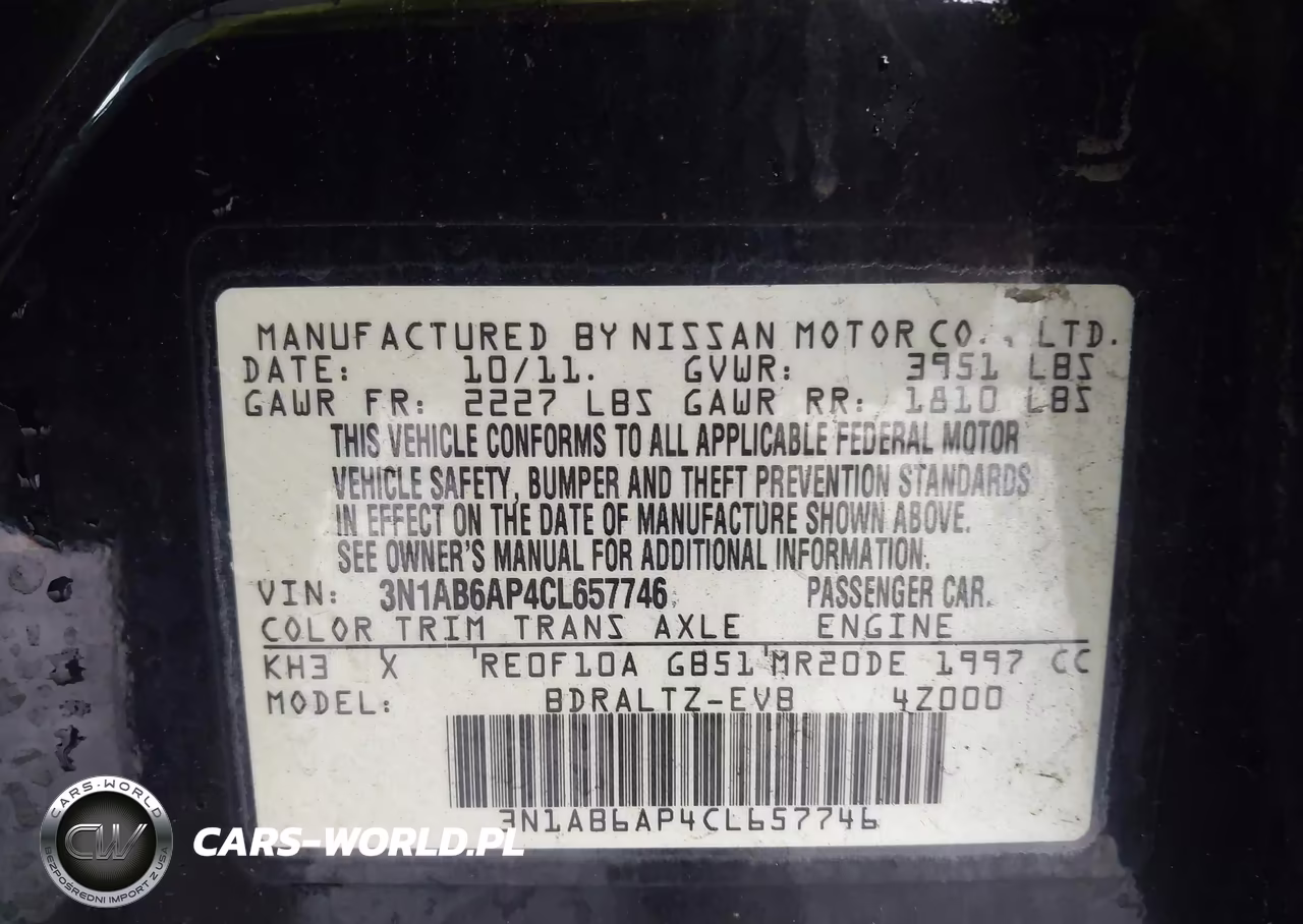 2012 Nissan Sentra 2.0 Sr VIN:3N1AB6AP4CL657746 - 9