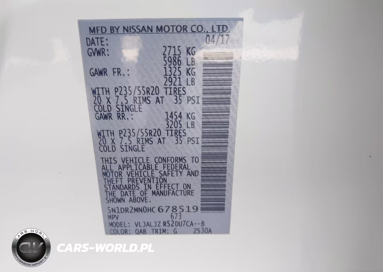 2017 Nissan Pathfinder Platinum VIN:5N1DR2MN0HC678519 - 9