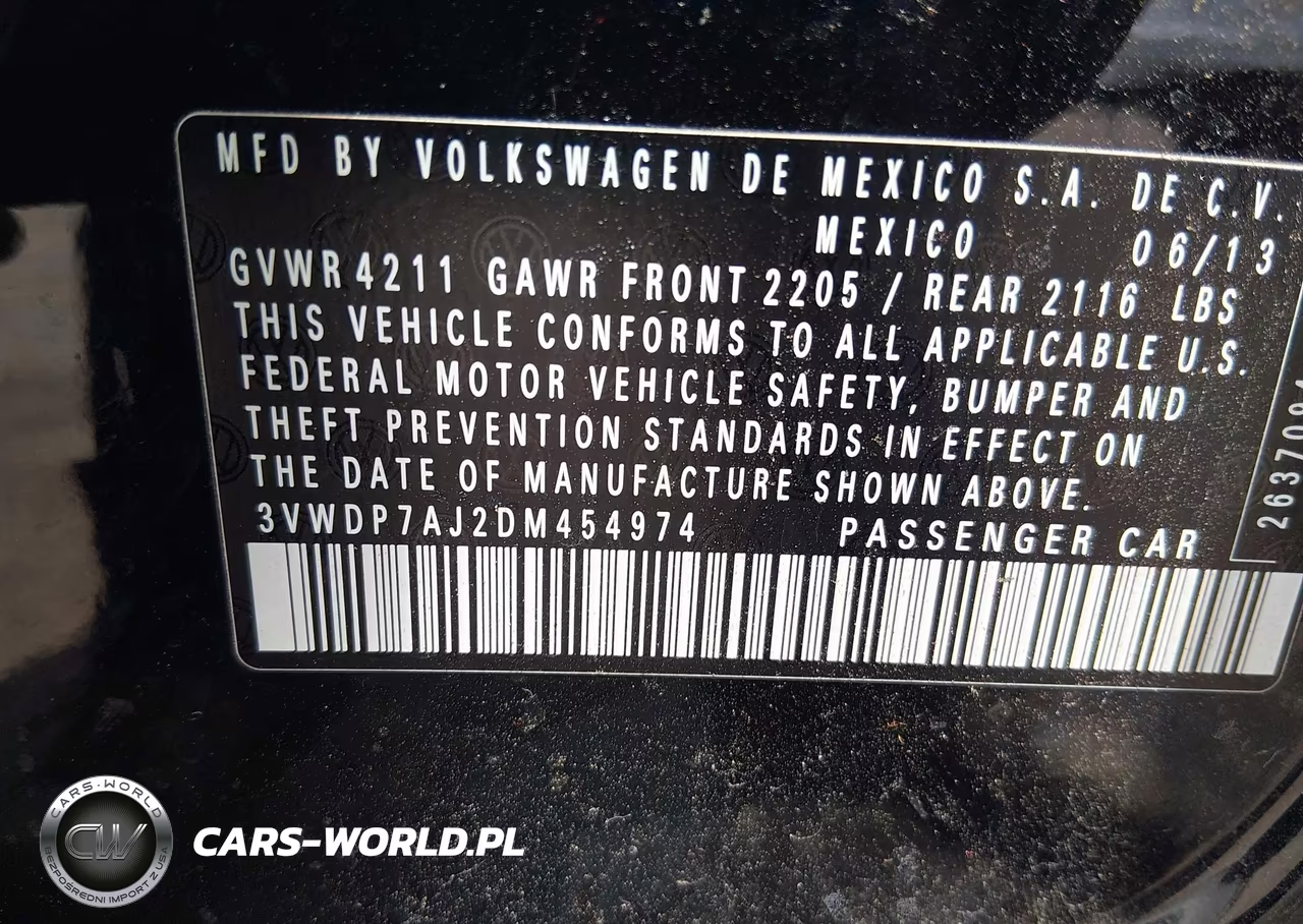 2013 Volkswagen Jetta 2.5L Se VIN:3VWDP7AJ2DM454974 - 9