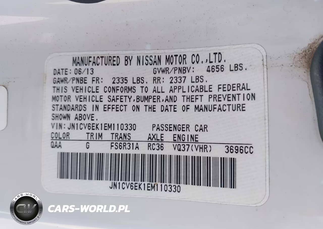 2014 Infiniti Q60 Sport VIN:JN1CV6EK1EM110330 - 9