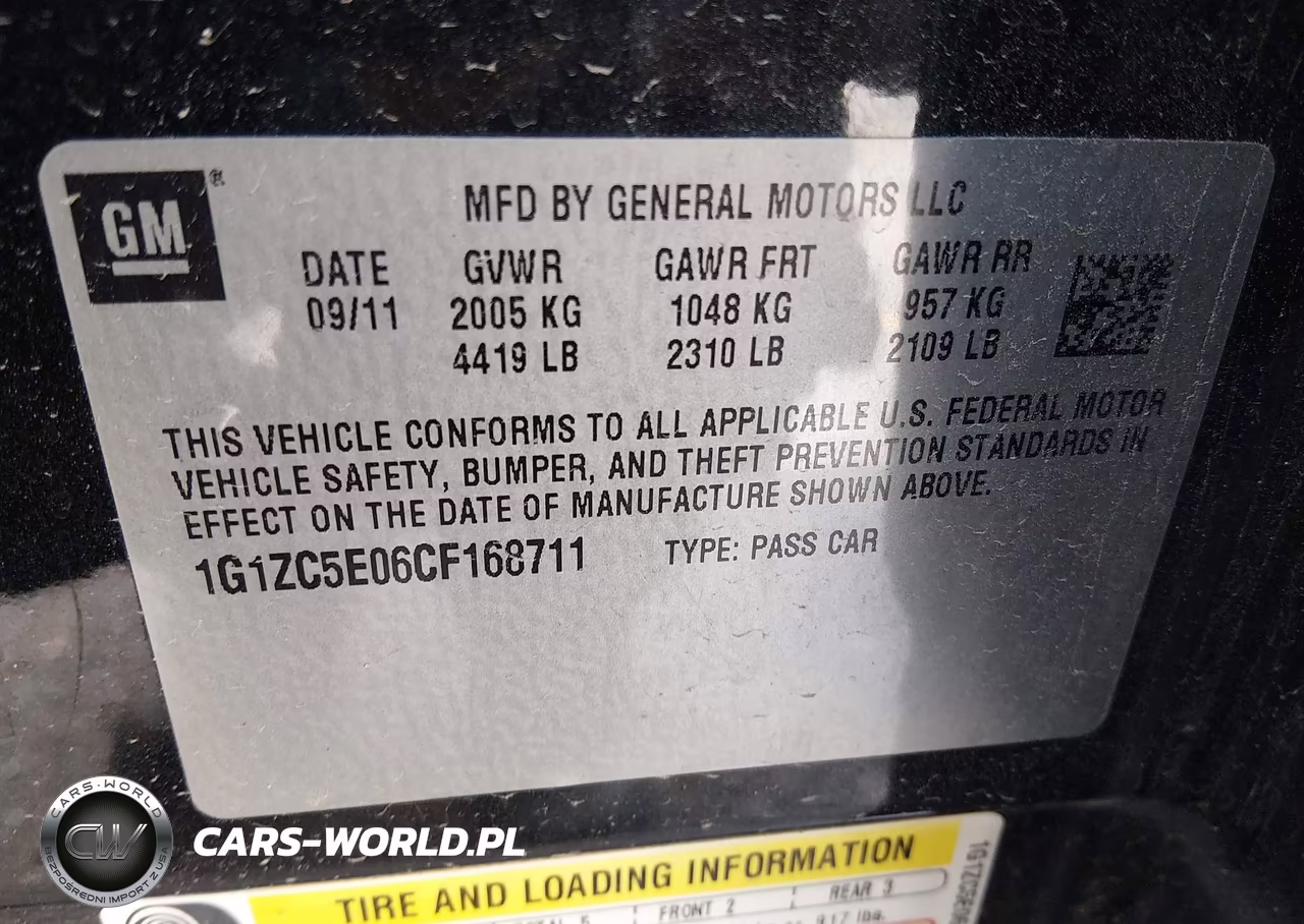 2012 Chevrolet Malibu 1Lt VIN:1G1ZC5E06CF168711 - 9