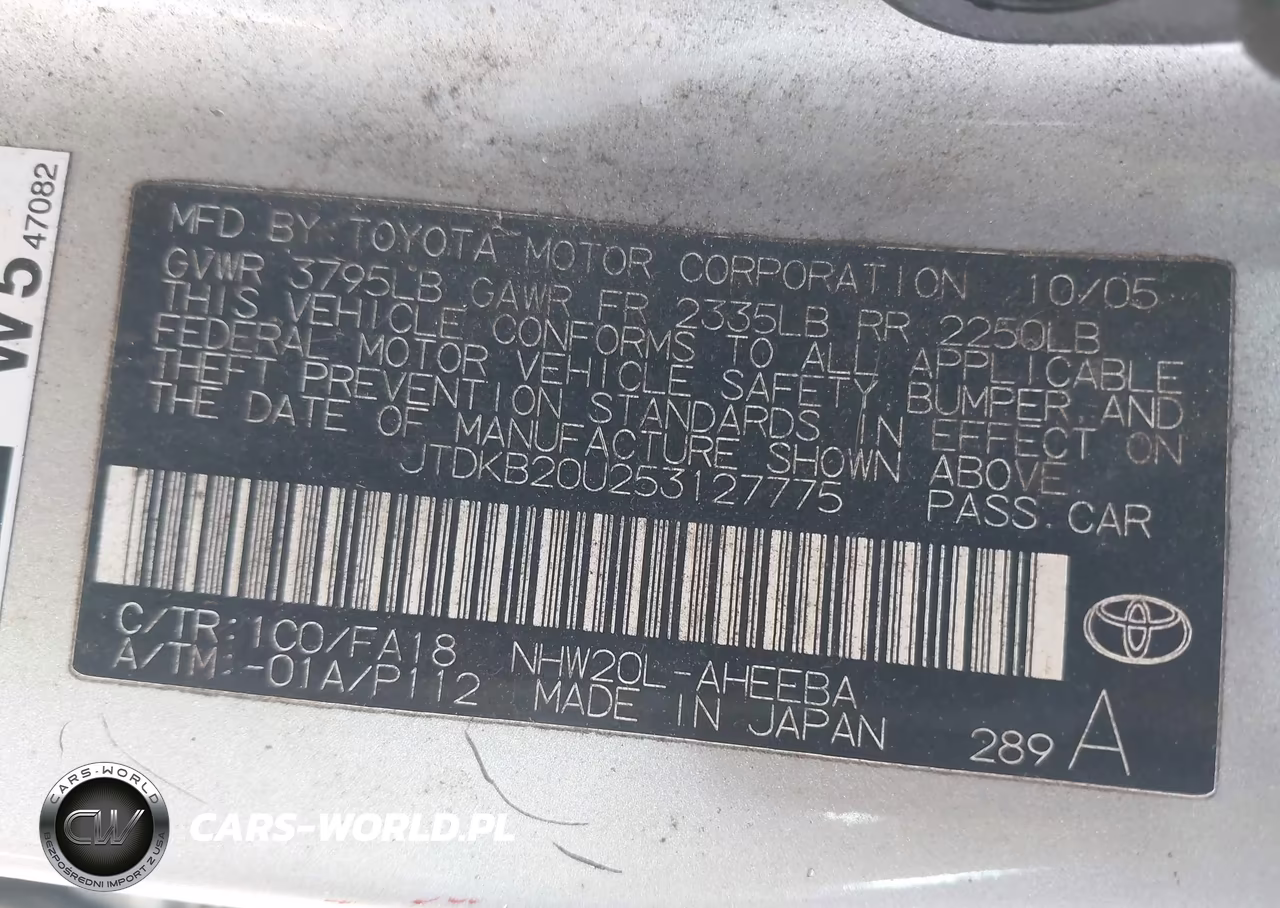 2005 Toyota Prius VIN:JTDKB20U253127775 - 9