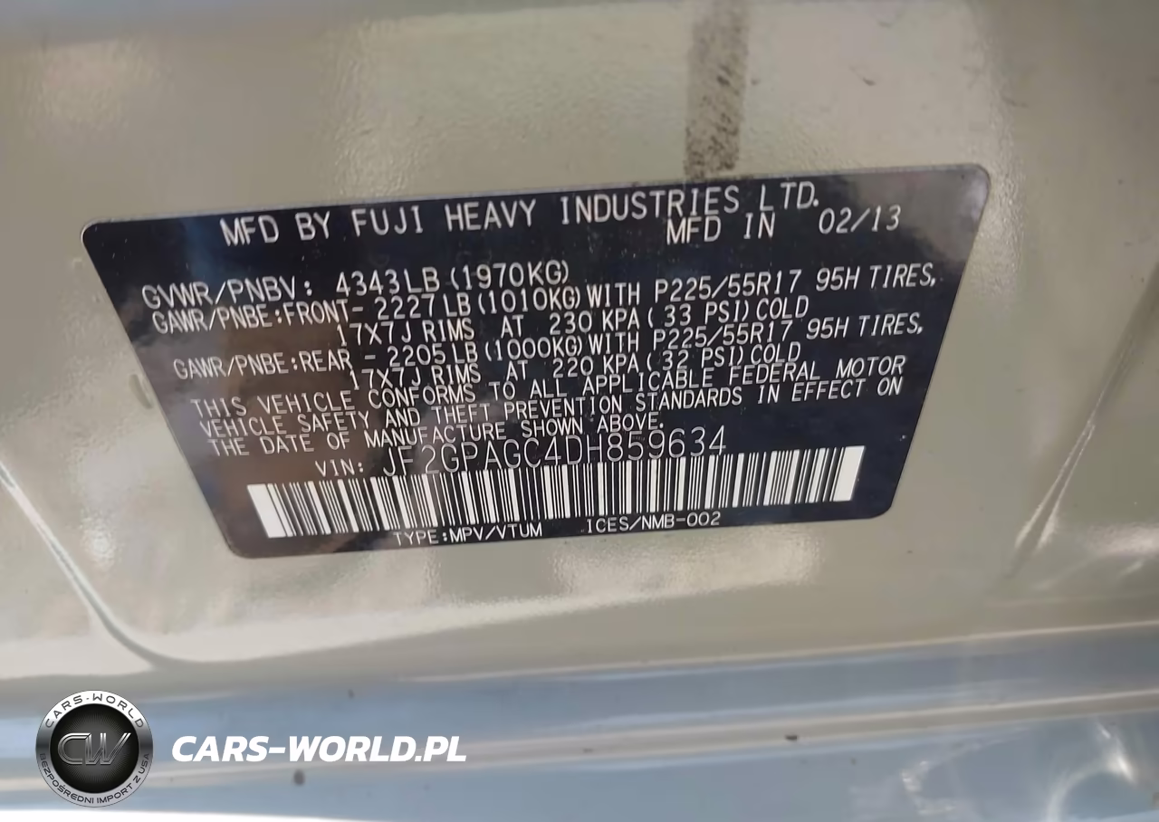 2013 Subaru Xv Crosstrek 2.0I Limited VIN:JF2GPAGC4DH859634 - 9
