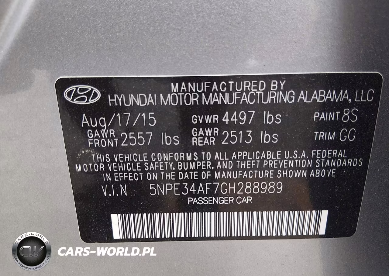 2016 Hyundai Sonata Limited VIN:5NPE34AF7GH288989 - 9