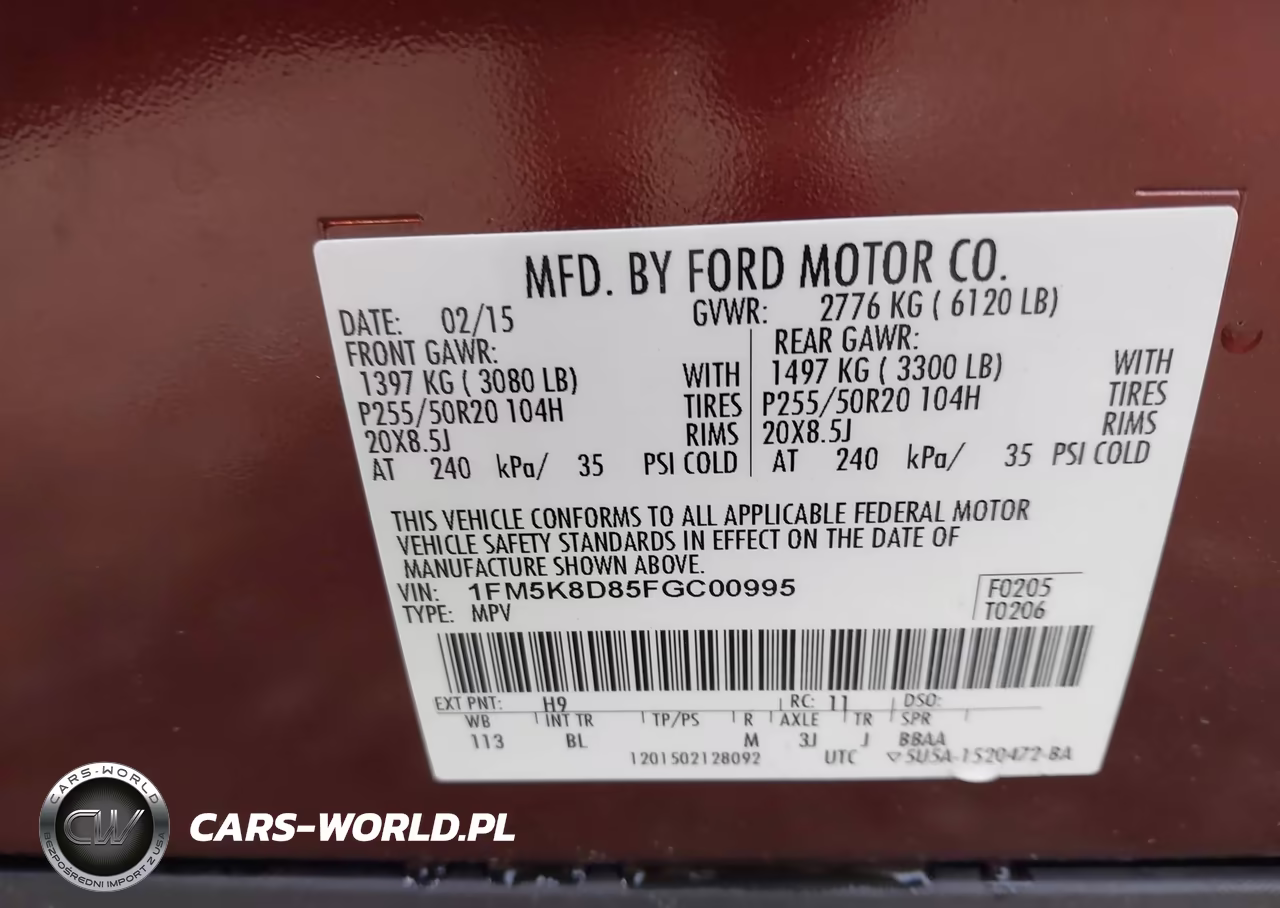 2015 Ford Explorer Xlt VIN:1FM5K8D85FGC00995 - 9