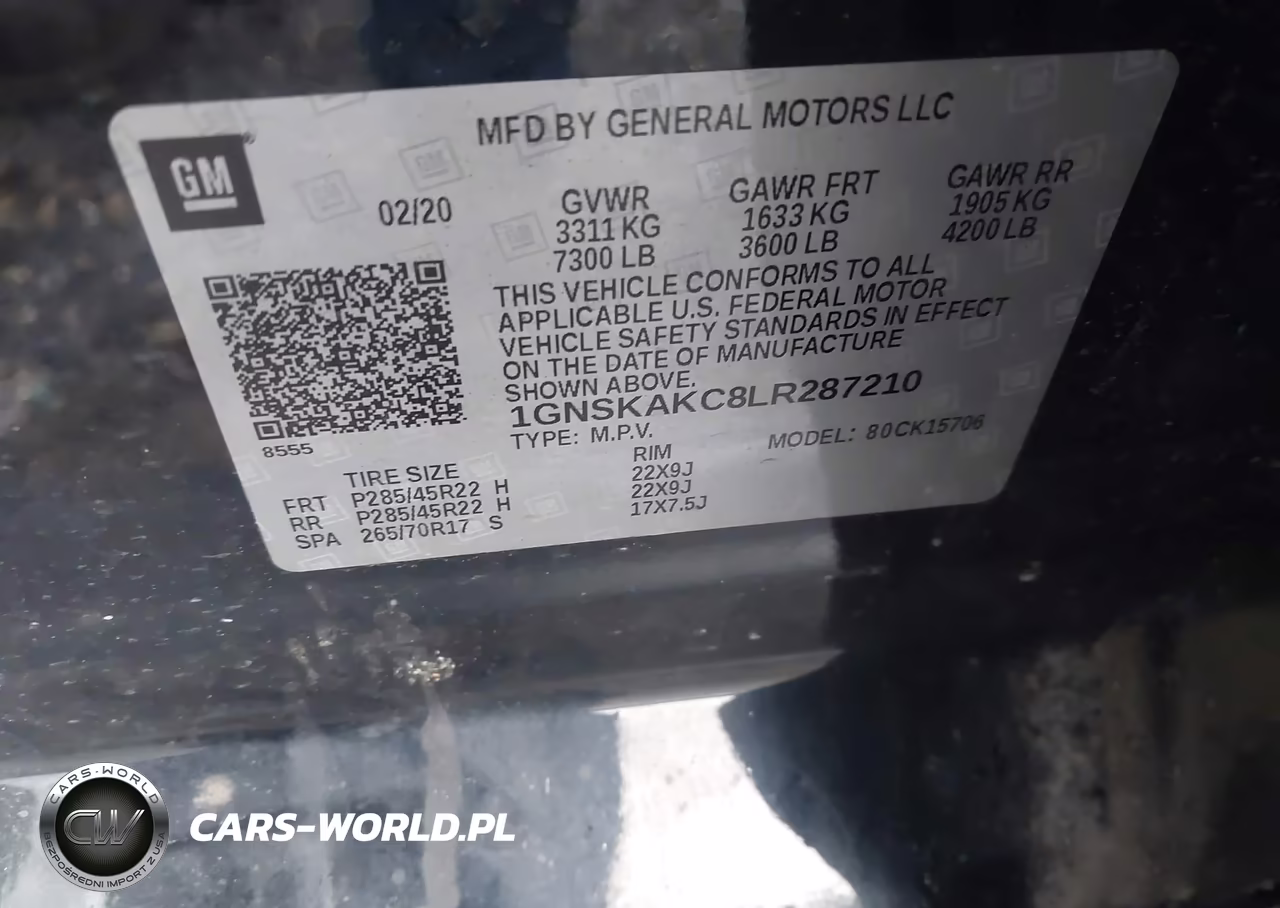 2020 Chevrolet Tahoe 4Wd Ls VIN:1GNSKAKC8LR287210 - 9