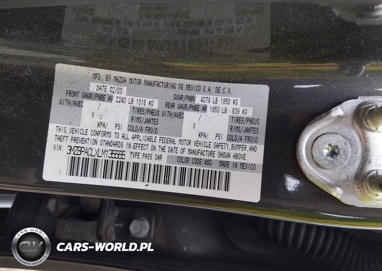 2020 Mazda Mazda3 Select Package VIN:3MZBPACLXLM135565 - 9