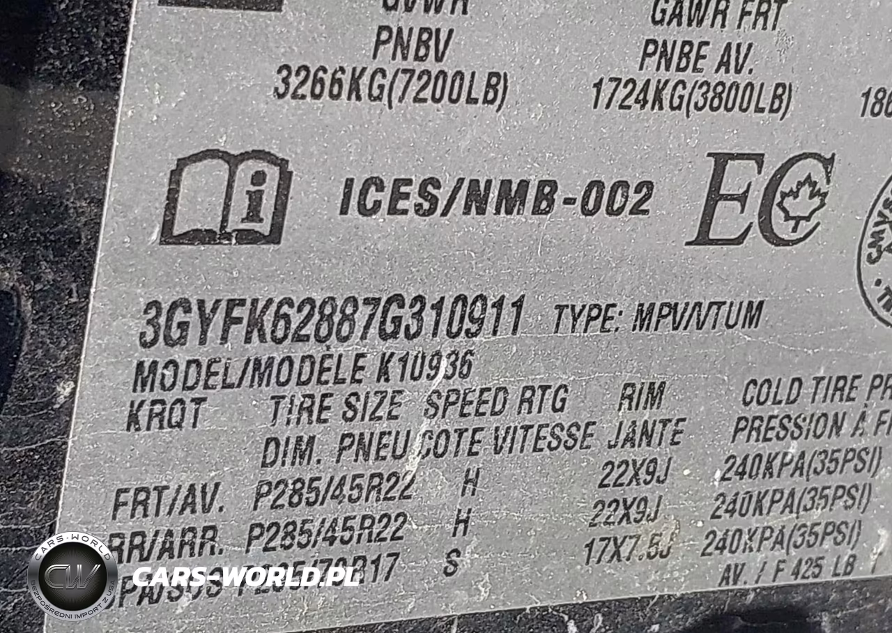 2007 Cadillac Escalade Ext Standard VIN:3GYFK62887G310911 - 9