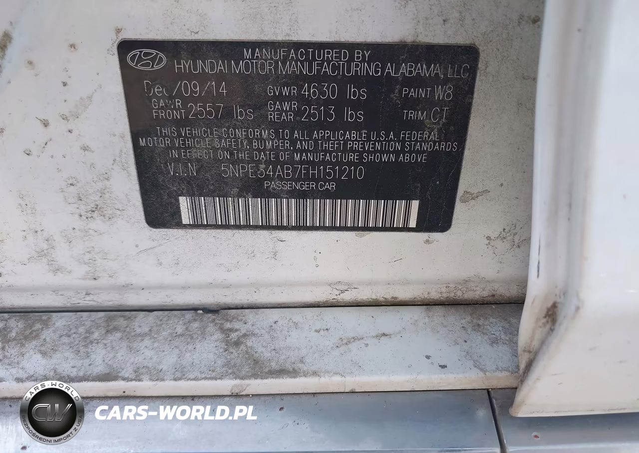 2015 Hyundai Sonata Limited 2.0T VIN:5NPE34AB7FH151210 - 9