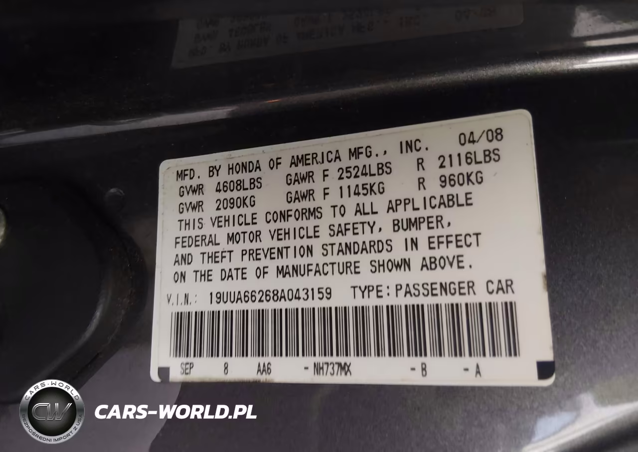2008 Acura Tl 3.2 VIN:19UUA66268A043159 - 9