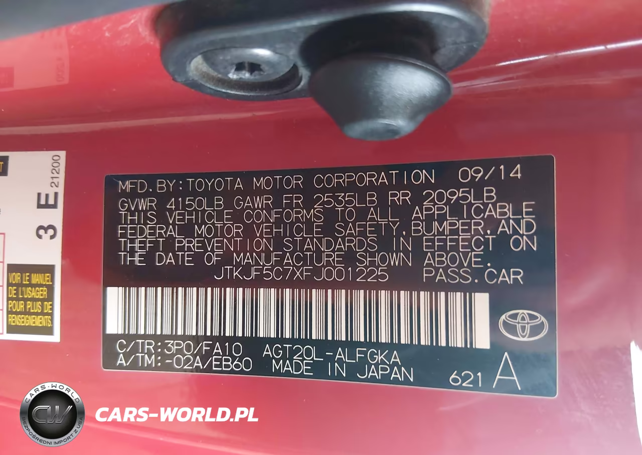 2015 Scion Tc VIN:JTKJF5C7XFJ001225 - 9