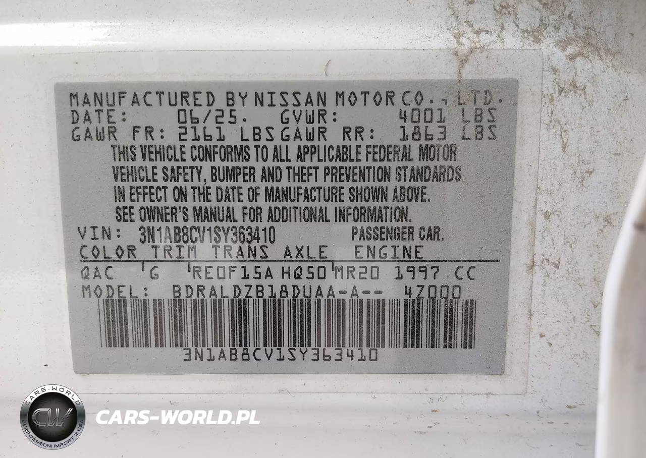2025 Nissan Sentra Sv VIN:3N1AB8CV1SY363410 - 9