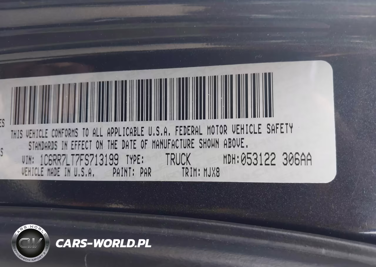2015 Ram 1500 Outdoorsman VIN:1C6RR7LT7FS713199 - 9