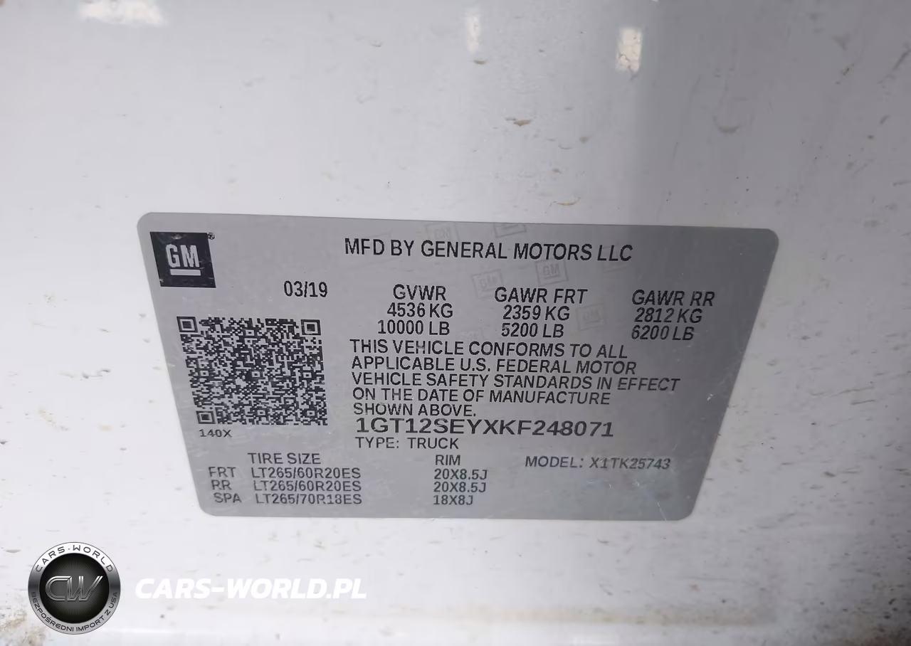 2019 GMC Sierra 2500Hd Denali VIN:1GT12SEYXKF248071 - 9