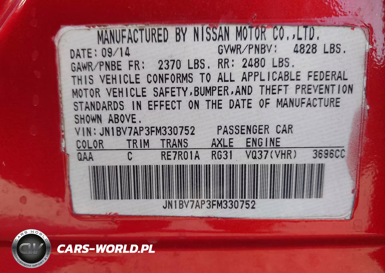 2015 Infiniti Q50 Premium VIN:JN1BV7AP3FM330752 - 9