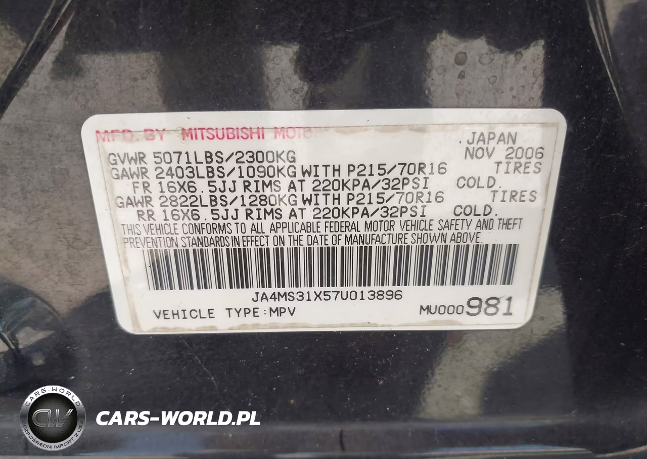 2007 Mitsubishi Outlander Es-Ls VIN:JA4MS31X57U013896 - 9