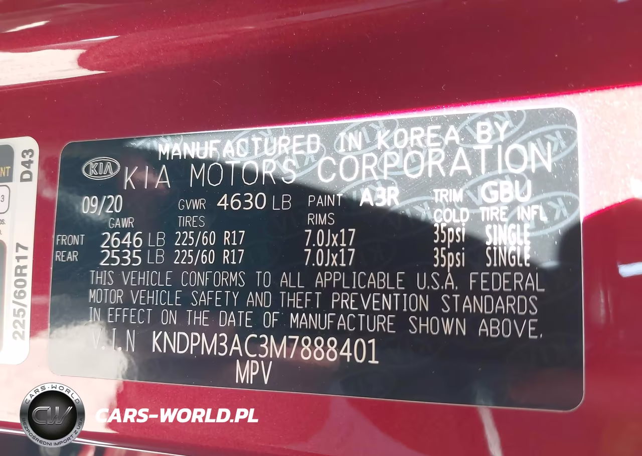 2021 Kia Sportage Lx VIN:KNDPM3AC3M7888401 - 9