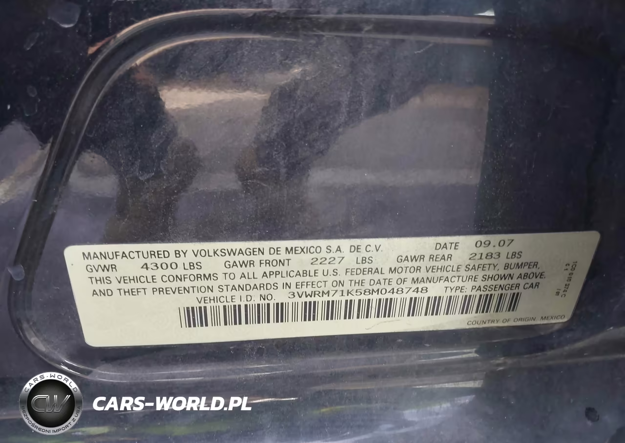 2008 Volkswagen Jetta Se-Sel VIN:3VWRM71K58M048748 - 9