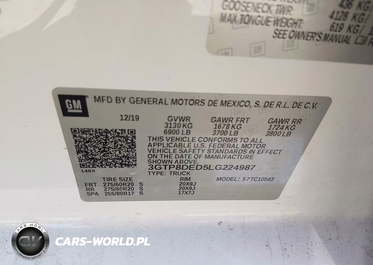 2020 GMC Sierra 1500 VIN:3GTP8DED5LG224987 - 9