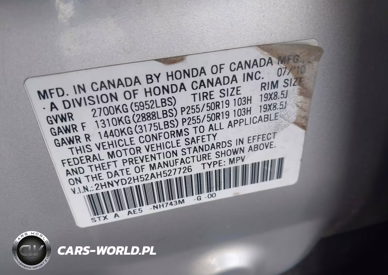 2010 Acura Mdx Advance Package VIN:2HNYD2H52AH527726 - 9