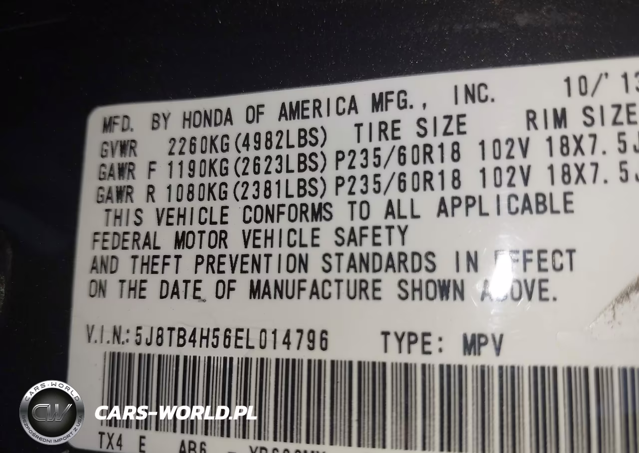 2014 Acura Rdx VIN:5J8TB4H56EL014796 - 9