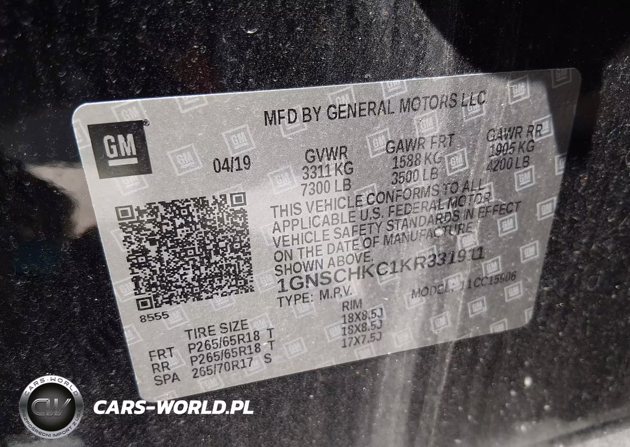 2019 Chevrolet Suburban Lt VIN:1GNSCHKC1KR331911 - 9