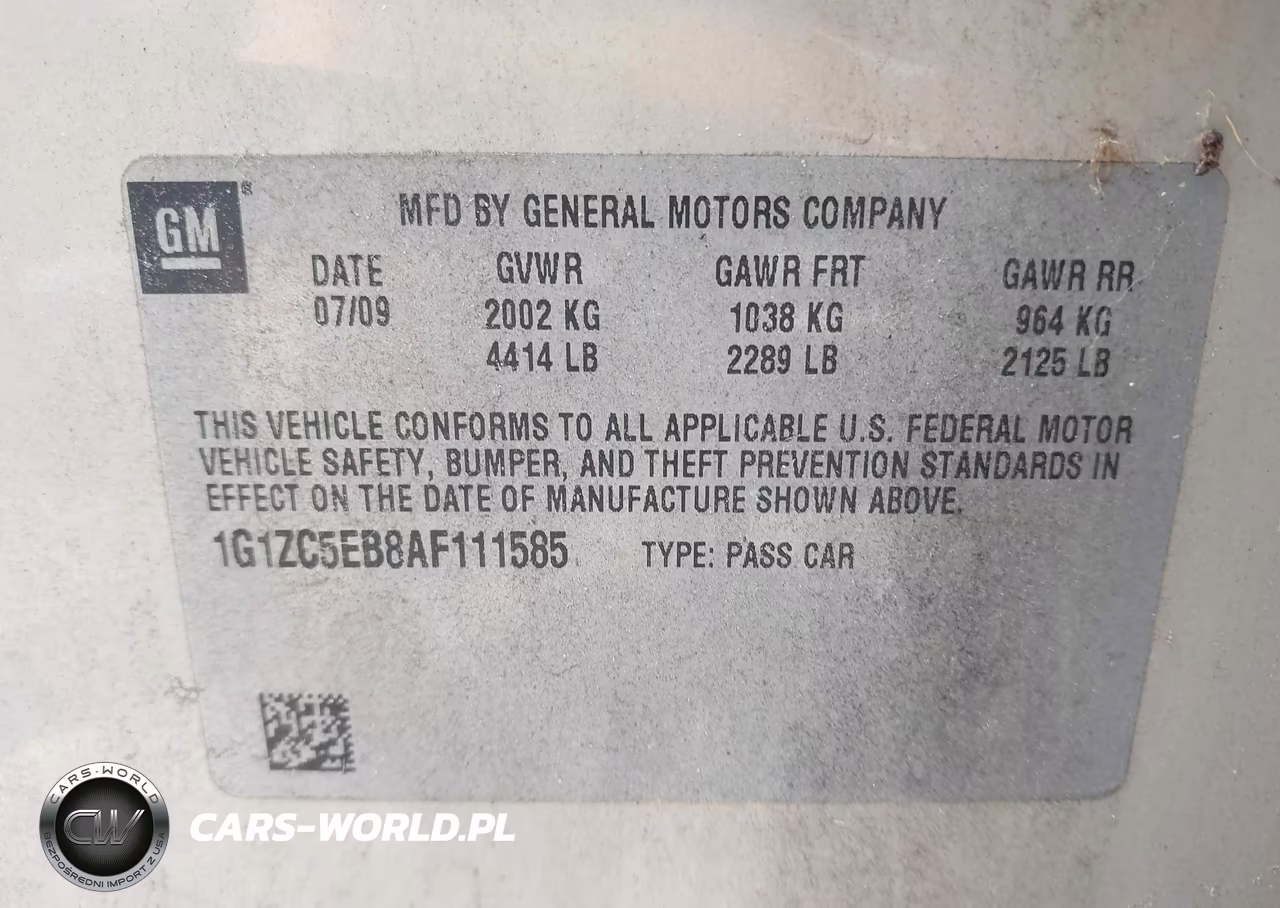 2010 Chevrolet Malibu Lt VIN:1G1ZC5EB8AF111585 - 9