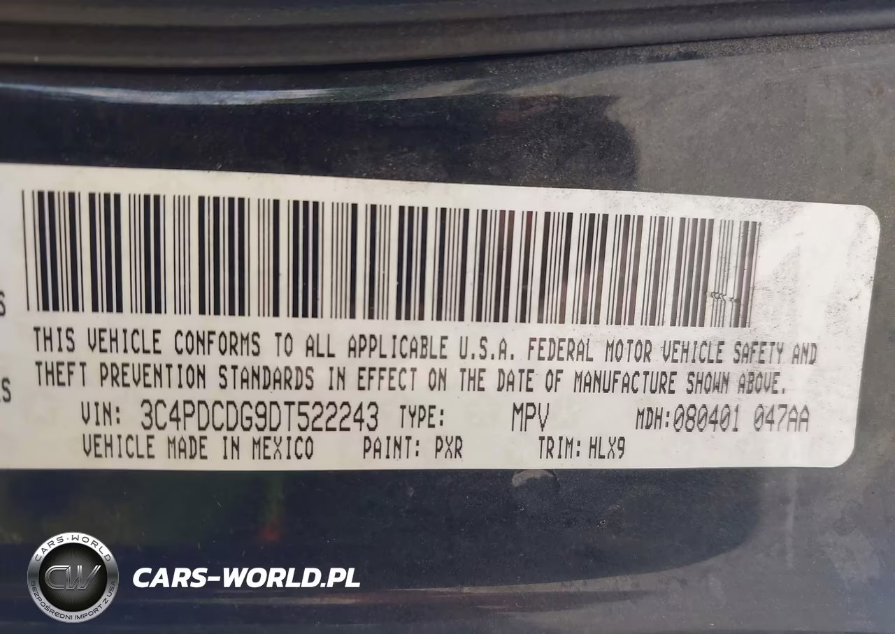 2013 Dodge Journey Crew VIN:3C4PDCDG9DT522243 - 9