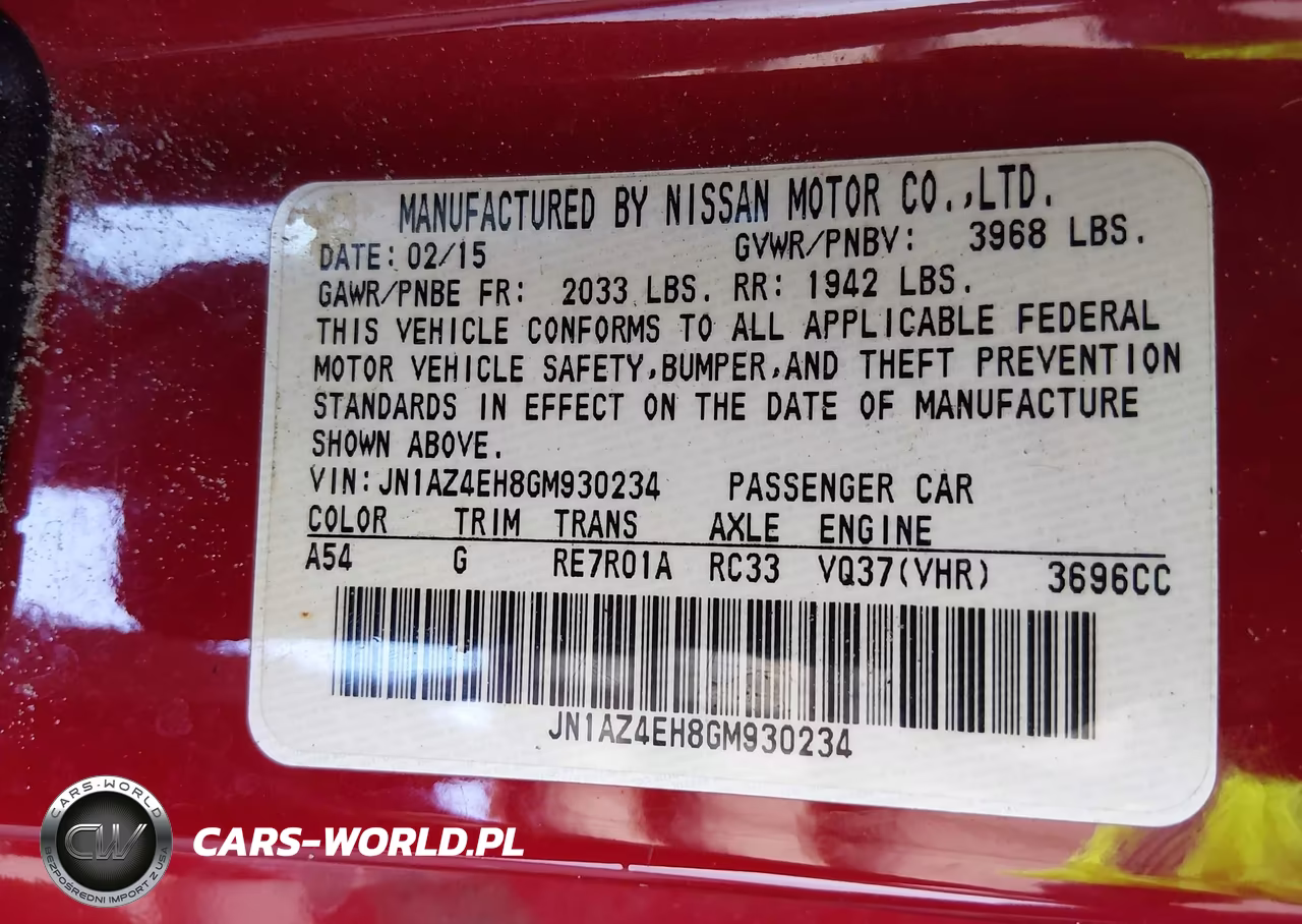 2016 Nissan 370Z VIN:JN1AZ4EH8GM930234 - 9