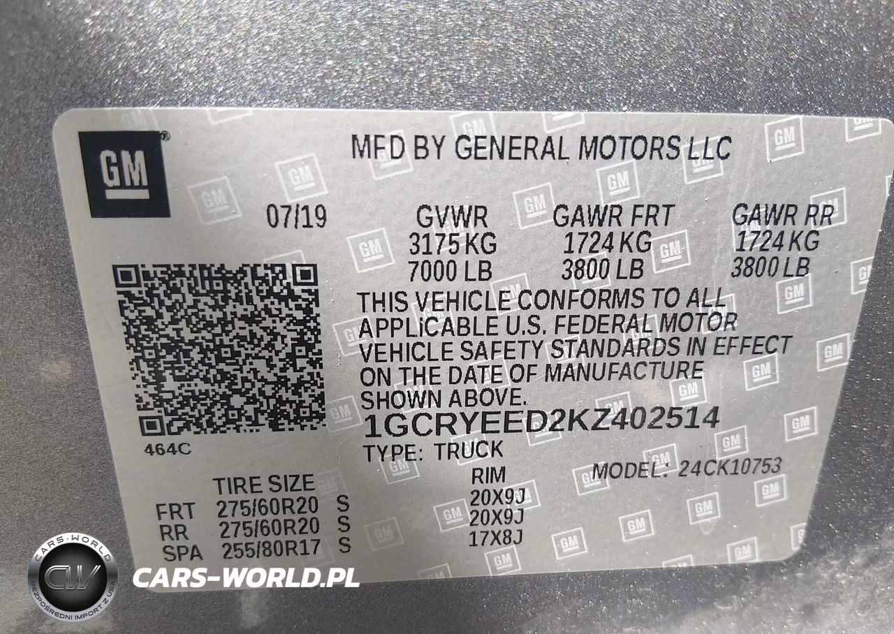 2019 Chevrolet Silverado K1500 Rst VIN:1GCRYEED2KZ402514 - 9
