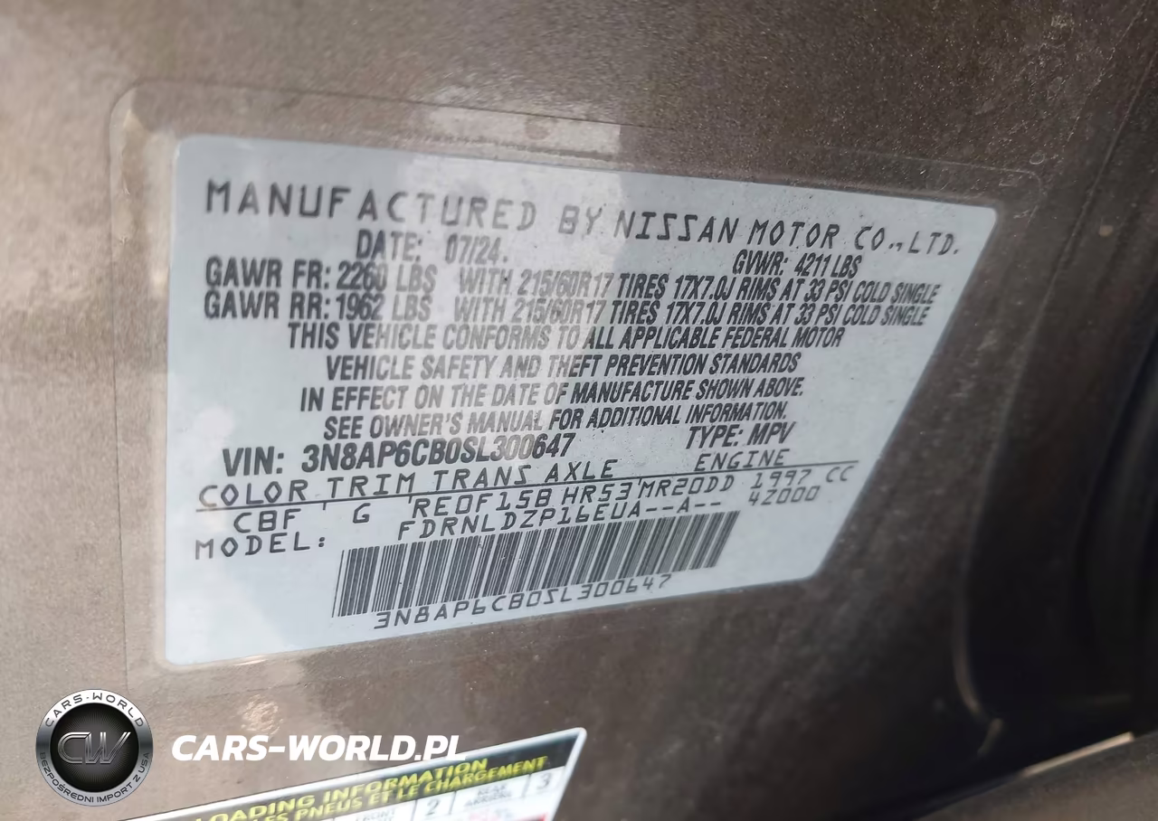 2025 Nissan Kicks Sv Intelligent Awd VIN:3N8AP6CB0SL300647 - 17