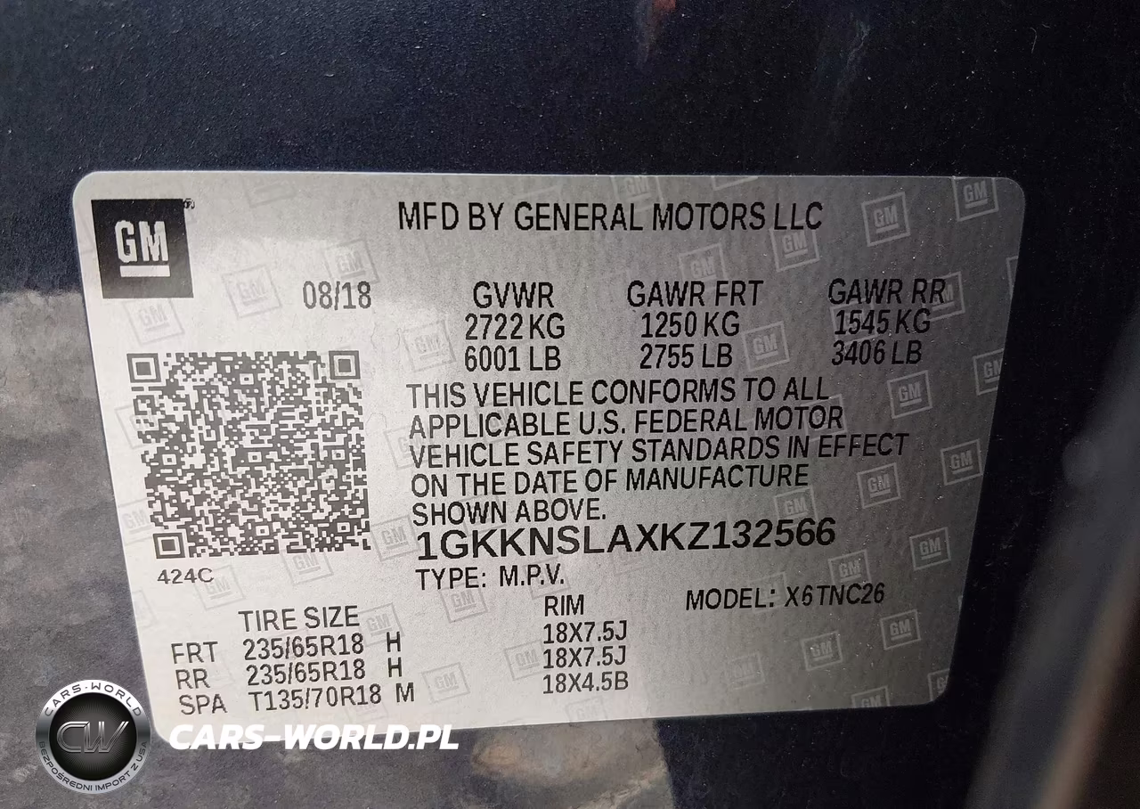 2019 GMC Acadia Sle-2 VIN:1GKKNSLAXKZ132566 - 9