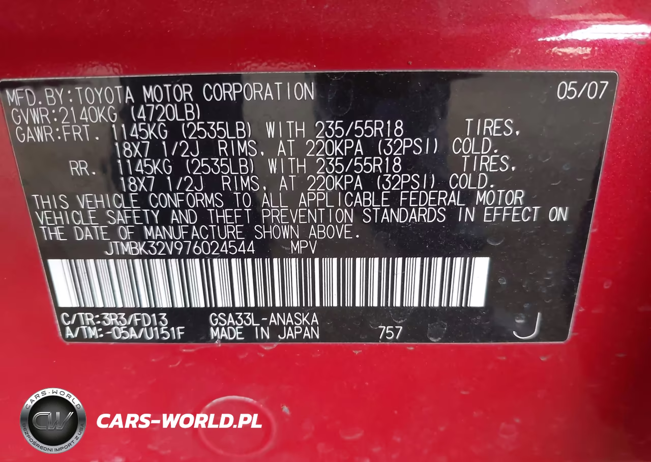 2007 Toyota Rav4 Sport VIN:JTMBK32V976024544 - 9