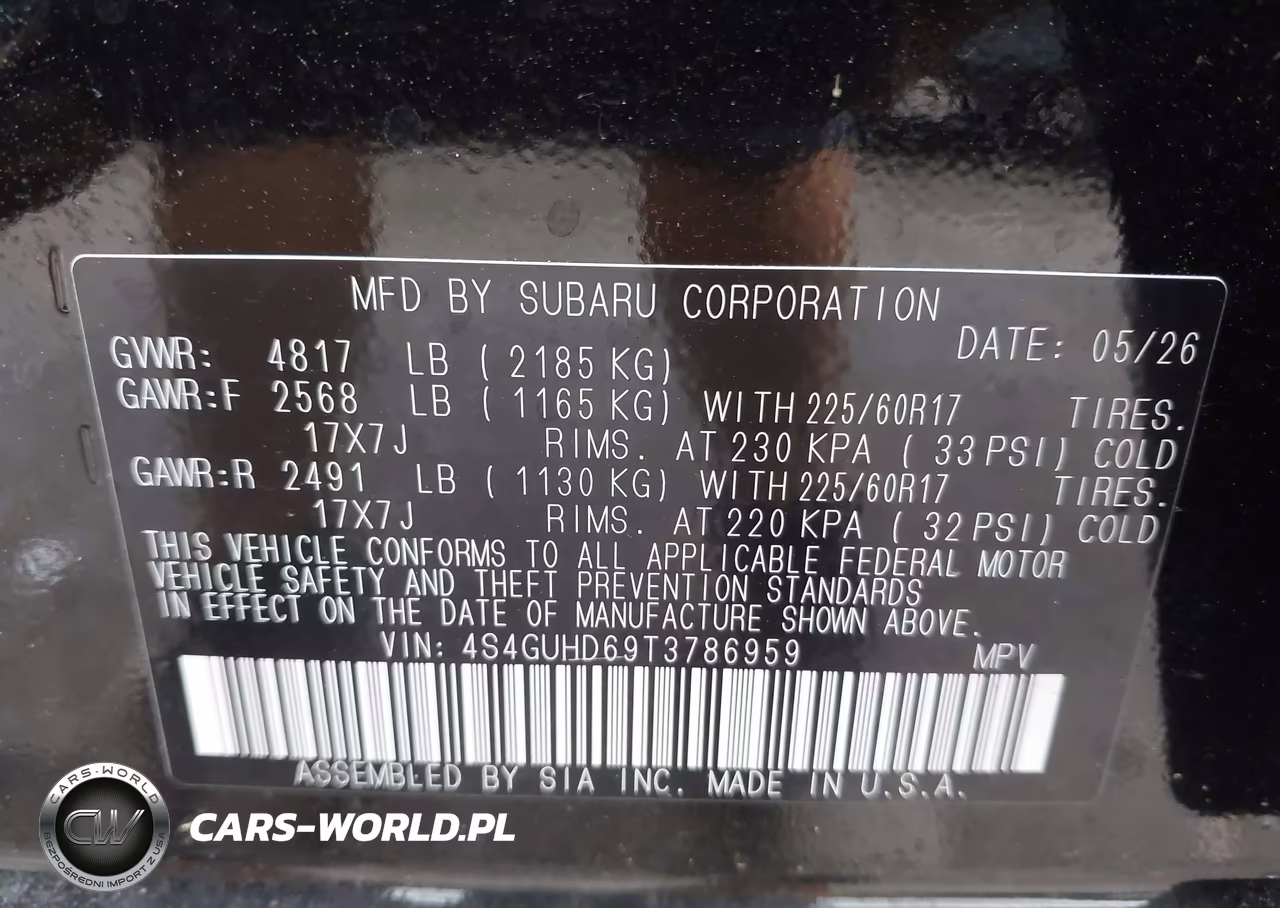 2026 Subaru Crosstrek Premium VIN:4S4GUHD69T3786959 - 9