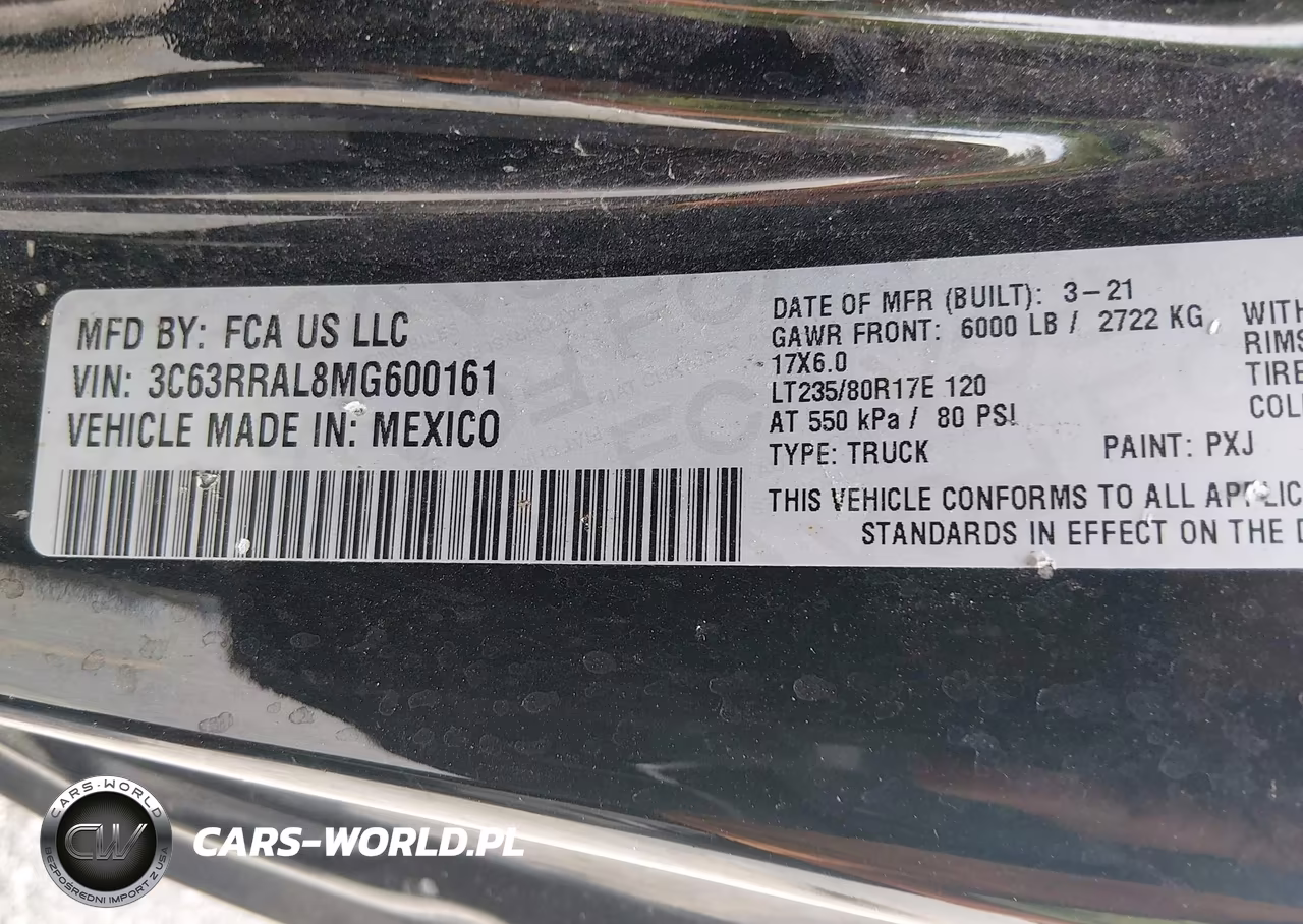 2021 Ram 3500 Tradesman 4X4 8' Box VIN:3C63RRAL8MG600161 - 9