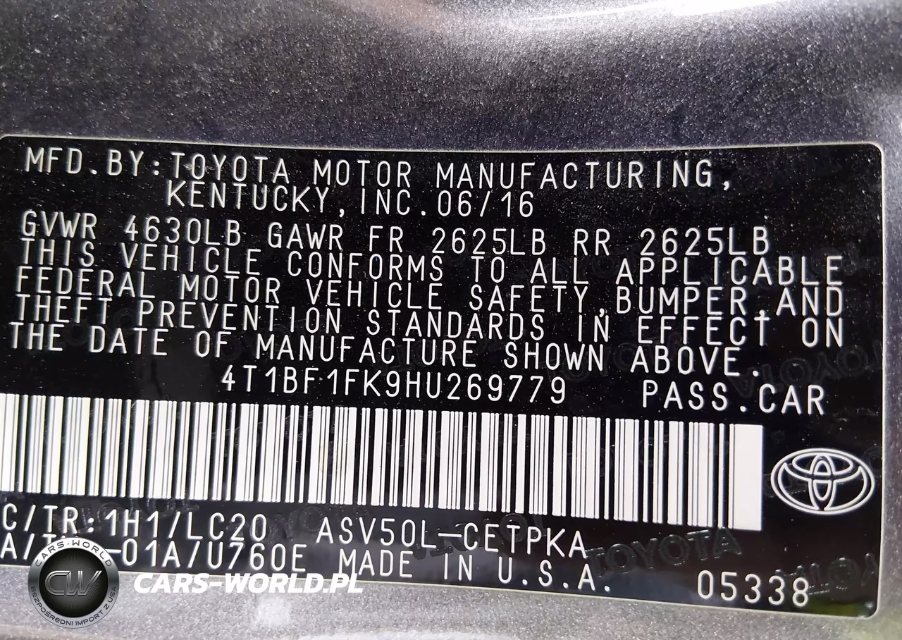 2017 Toyota Camry Xse VIN:4T1BF1FK9HU269779 - 9